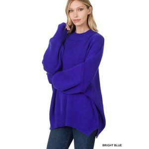 Oversized Side Slit Sweater